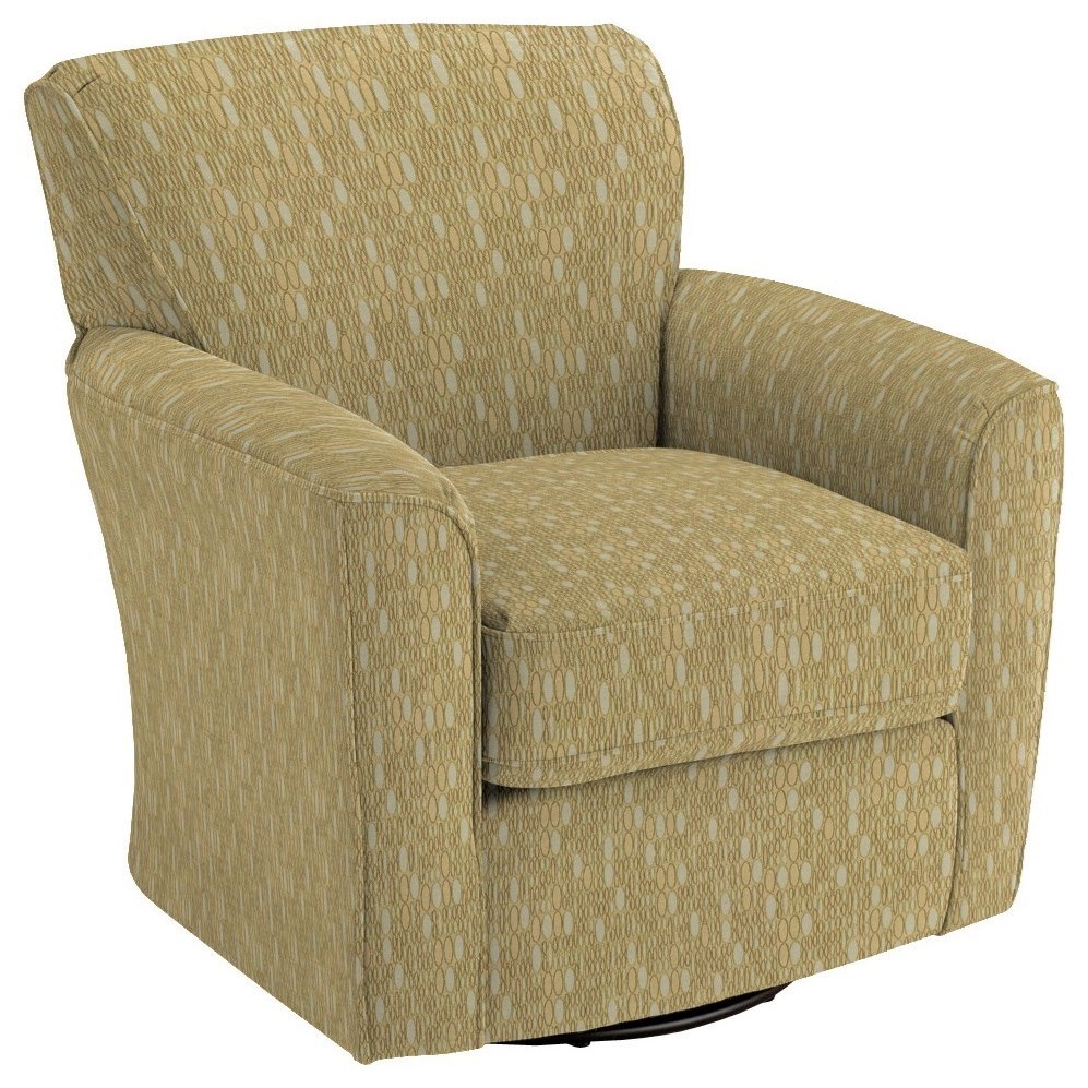 Best Home Furnishings Swivel Barrel Chairs 2888 Kaylee Swivel Barrel Chair Westrich Furniture